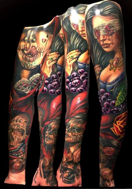 Tattoos - Day of the Dead Sleeve - 98931
