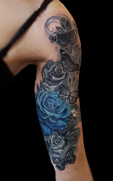 Tattoos - Cover up of an old tribal - 128131