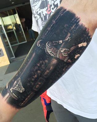 Tattoos - Michael Jordan Basketball tattoo - 116326