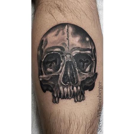 Tattoos - Black and Gray Skull - 121776