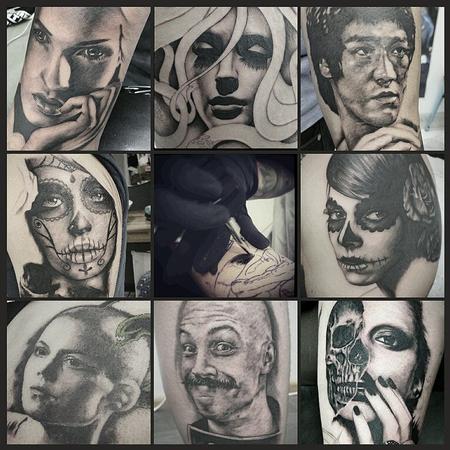 Tattoos - portrait collage - 113744