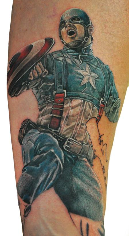 Tattoos - Captain America - 122803