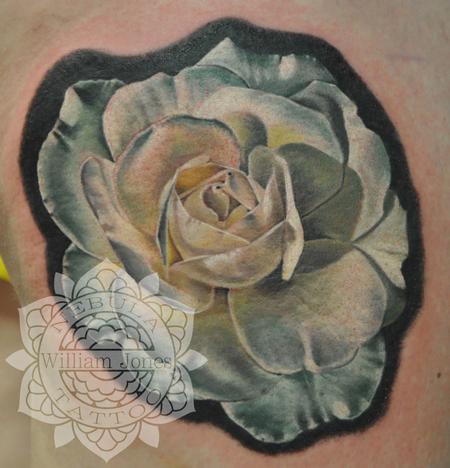Tattoos - White rose - 122804
