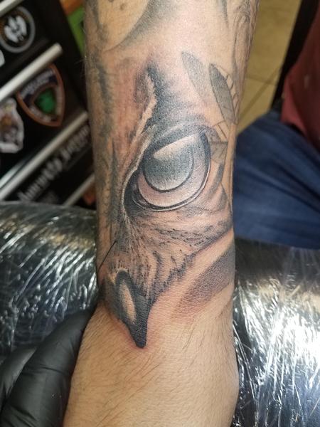 Tattoos - owl eye tattoo - 129671