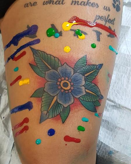 Tattoos - Traditional Flower - 123161