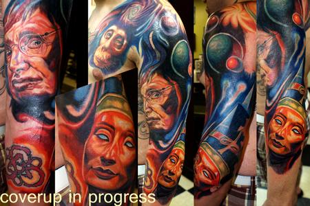 Tattoos - celestial coverup - 63443