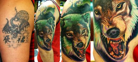 Tattoos - coverup in progress - 60447