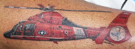 Tattoos - Coast Guard helicopter - 62807