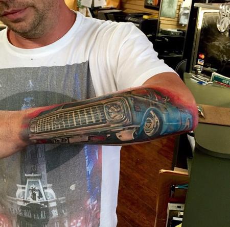 Tattoos - Low rider truck - 103663