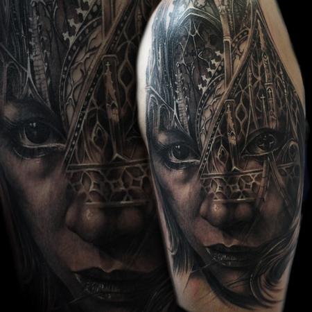 Tattoos - Cathedral face - 99004