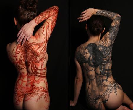 Tattoos - Storm Surrender Full Backpiece - 127673