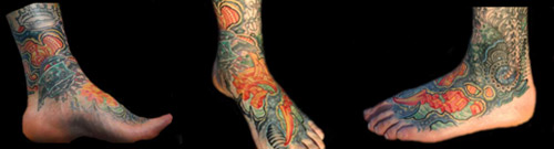 Tattoos - Bio Organic Foot - 14435