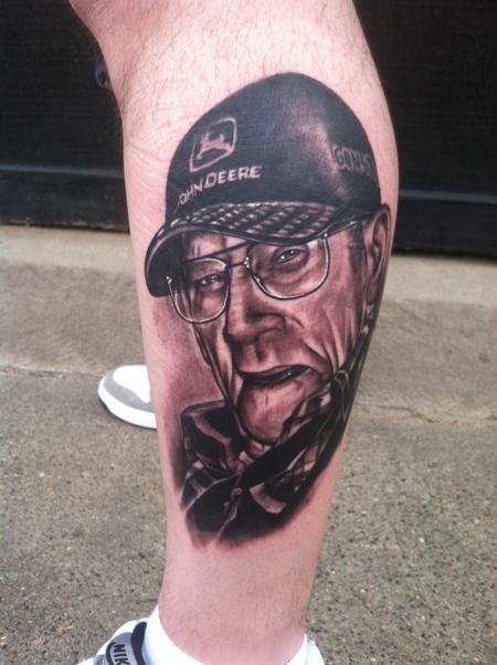 Tattoos - Black and grey portrait tattoo - 63495