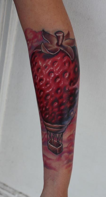 Tattoos - color strawberry balloon - 59619