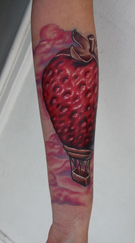 Tattoos - strawberry tattoo - 59620