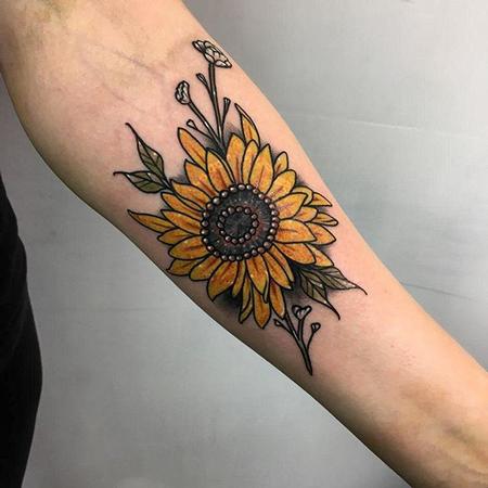 Tattoos - sunflower tattoo - 133089