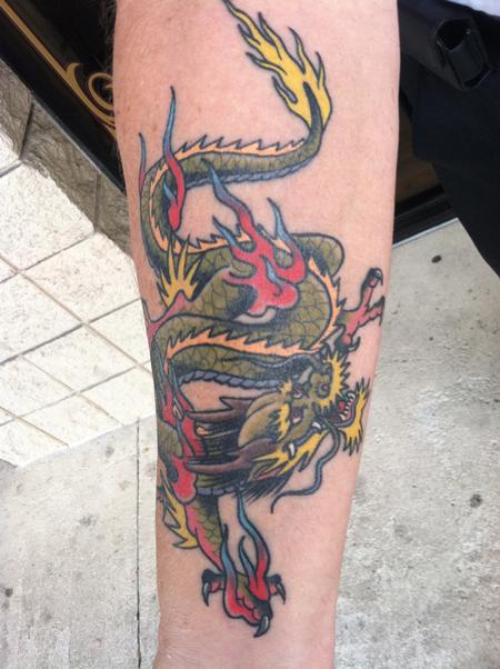 Unify Tattoo Company : Tattoos : Animal : Dragon Forearm