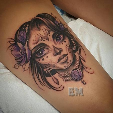Tattoos - Purple lady - 126587
