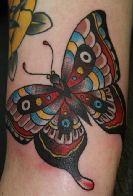 Tattoos - Traditional Butterfly Tattoo - 61628