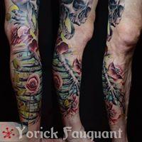 Tattoos - Skeleton and Poppies - 127909