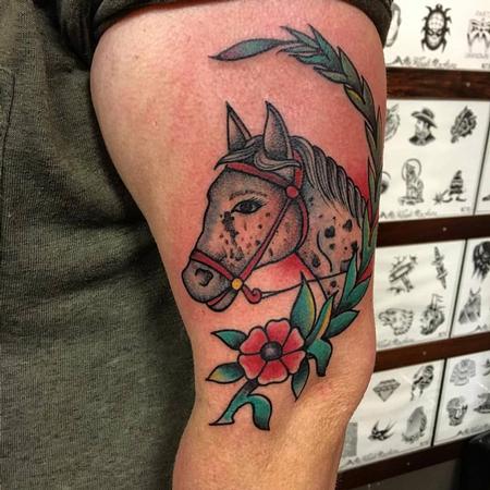 Tattoos - Traditional Horse Head - 129026