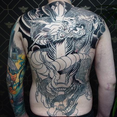 Alan Aldred - Dragon Backpiece Work In Progress