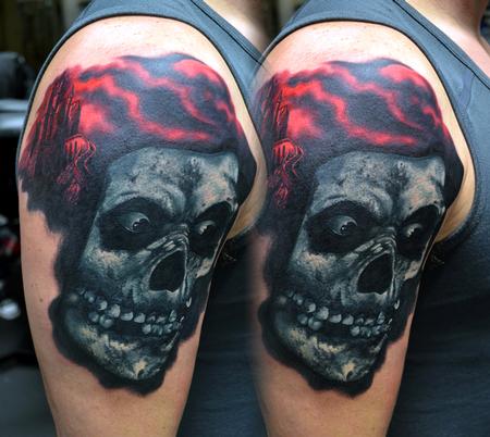 Tattoos - Misfits Crimson Ghost Tattoo - 114156