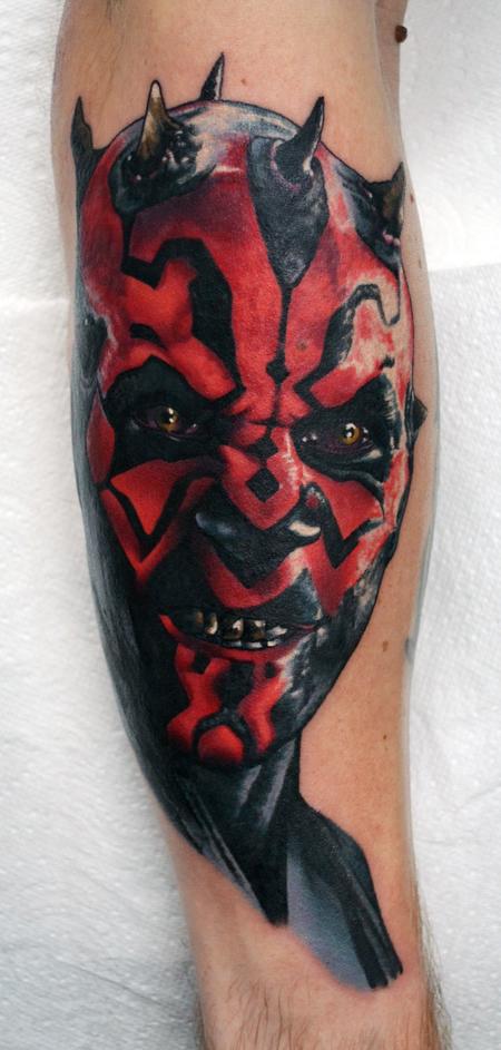 Alan Aldred - Darth Maul Portrait Tattoo