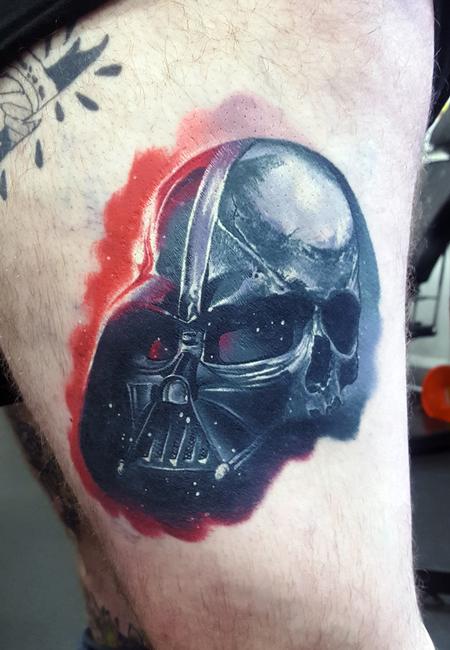 Alan Aldred - Healed Darth Vader Tattoo