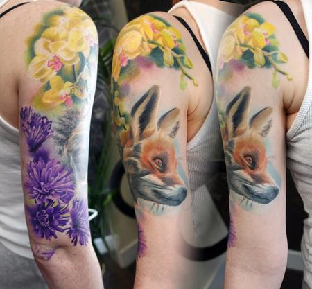 Tattoos - Nature Sleeve in progress - 144973