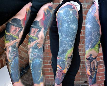 Alan Aldred - Spawn Sleeve Tattoo