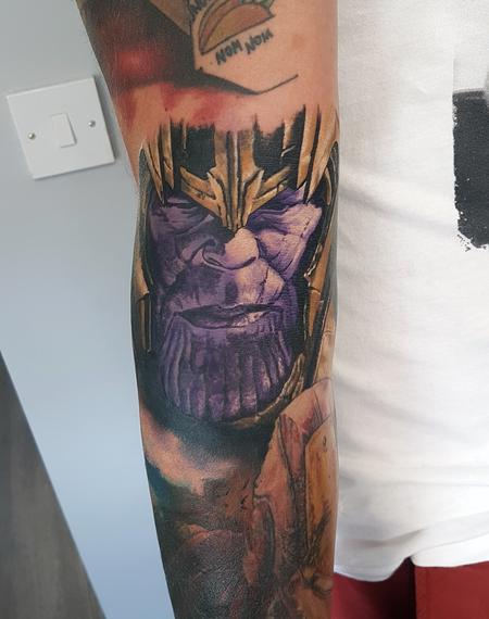 Tattoos - Thanos Inside Elbow Portrait - 134208