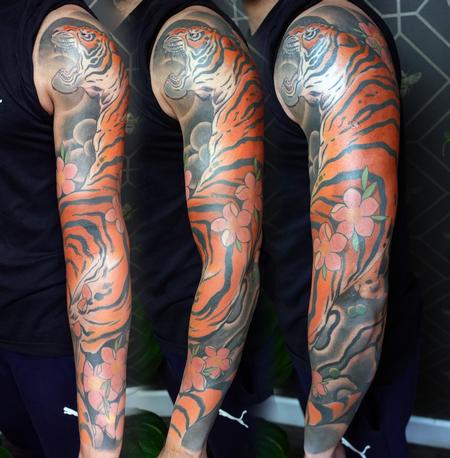 Tattoos - Tiger Sleeve - 144756