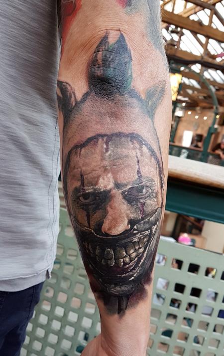 Alan Aldred - Twisty - American Horror Story Tattoo