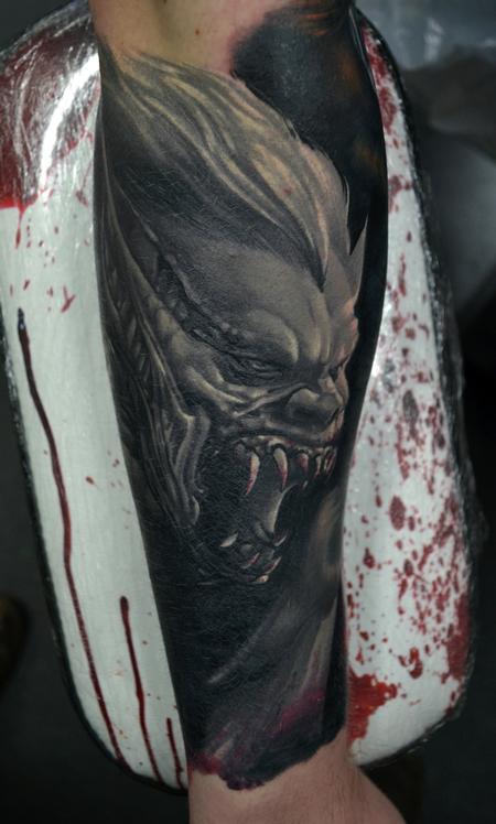 Alan Aldred - HEALED Vampire Monster Tattoo