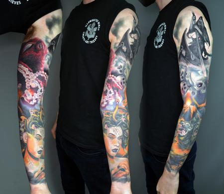 Tattoos - Greek Mythology Sleeve Tattoo - 142938