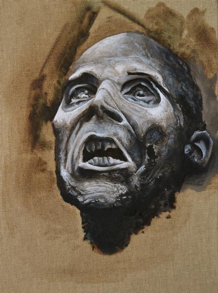 Alan Aldred - Zombie Oil Painting.