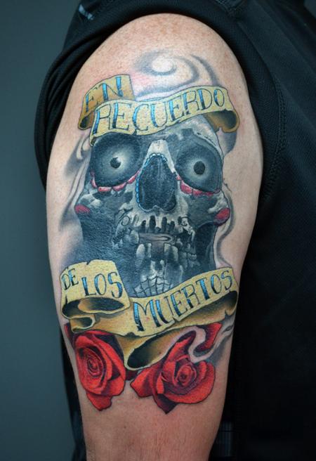 Alan Aldred - Day of The Dead Rememberance Tattoo