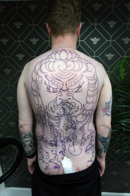 Alan Aldred - Food Myoo Backpiece Started