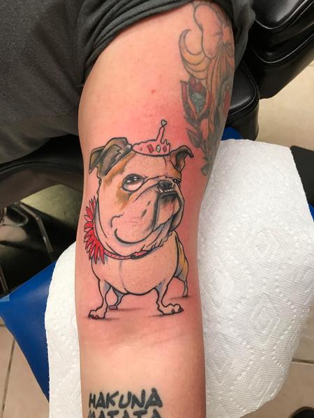 Tattoos - Cartoon dog - 125801