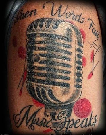 Art Immortal Tattoo : Tattoos : Music : Microphone