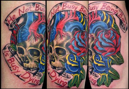Tattoos - Skull and Roses - 140995