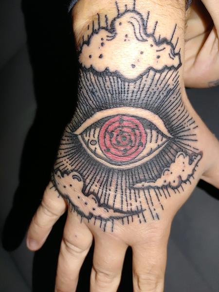 Tattoos - Hand eye - 143462