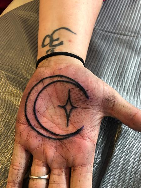 Tattoos - Palm moon - 140569