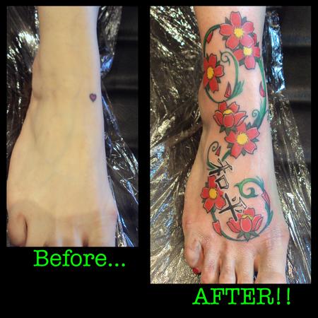 Tattoos - Cherry Blossom Cover Up - 140991