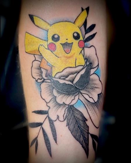 Tattoos - Pikachiu flower fusion  - 143356