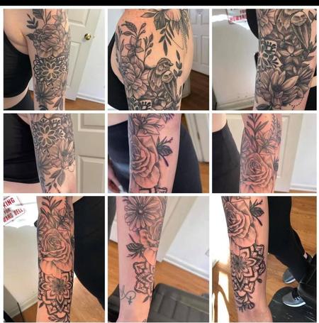 Tattoos - Black and grey sleeve - 143217