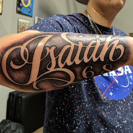 Tattoos - Isiah 6:8 Script - 139416