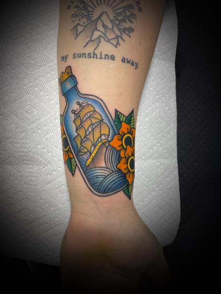 Tattoos - Ship in a bottle  - 143824