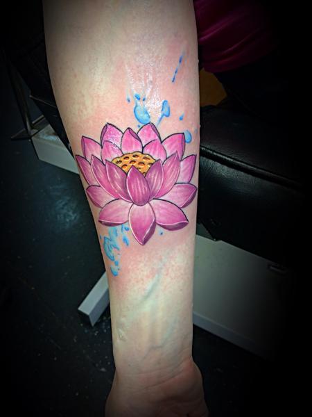 Tattoos - Watercolor Lotus - 138111